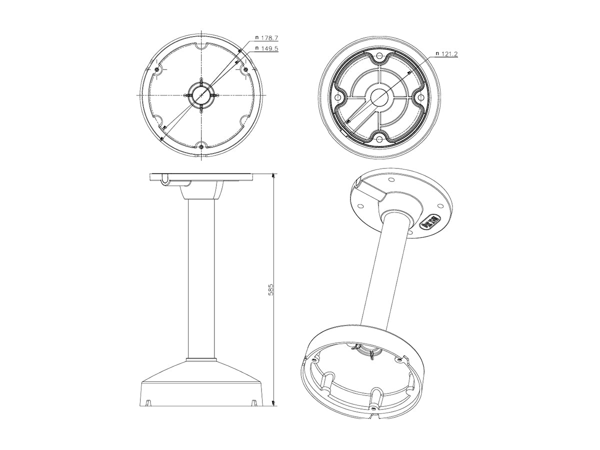 DS-1271ZJ-DM25(M1) Pendant Mount