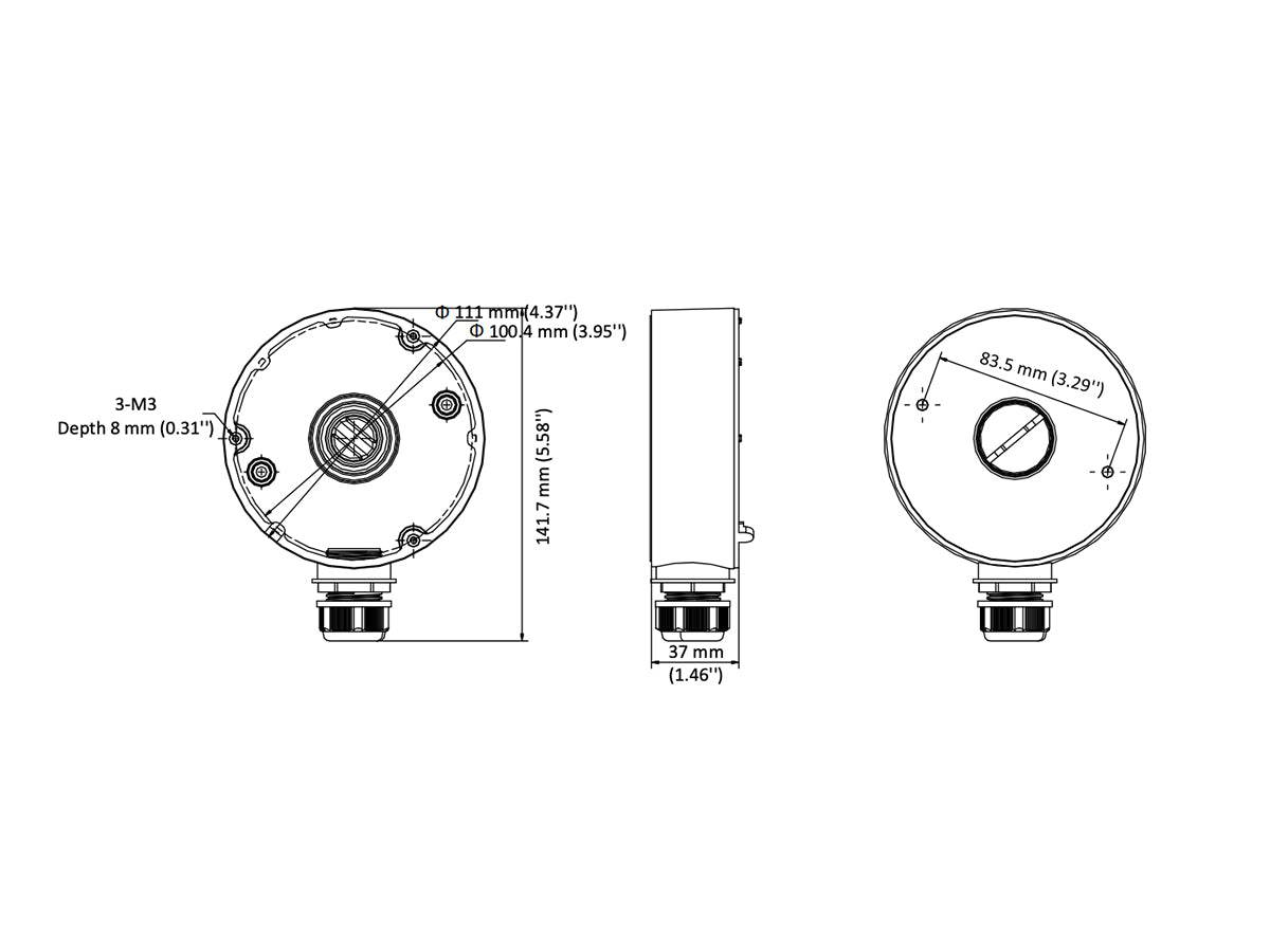 DS-1280ZJ-DM18 (W;G) Junction Box