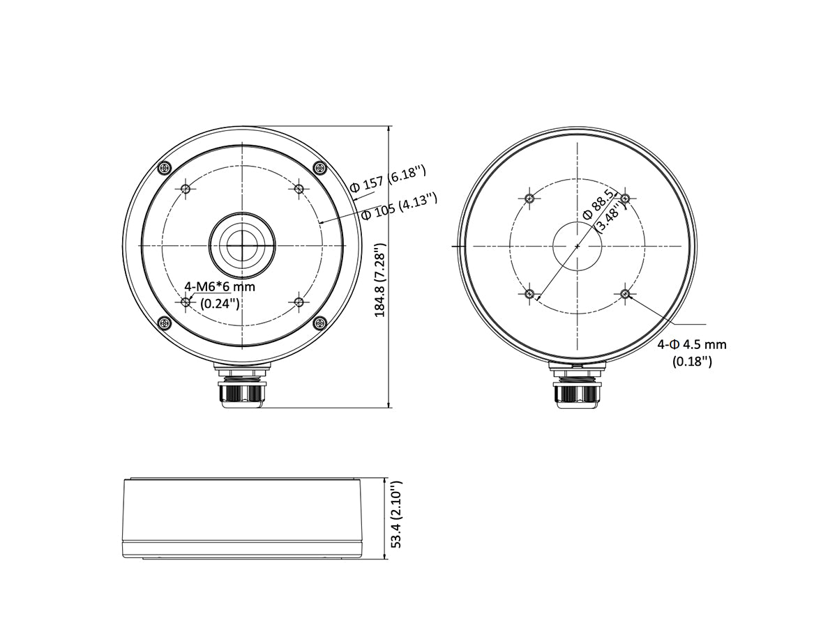 DS-1280ZJ-M (W) Junction Box