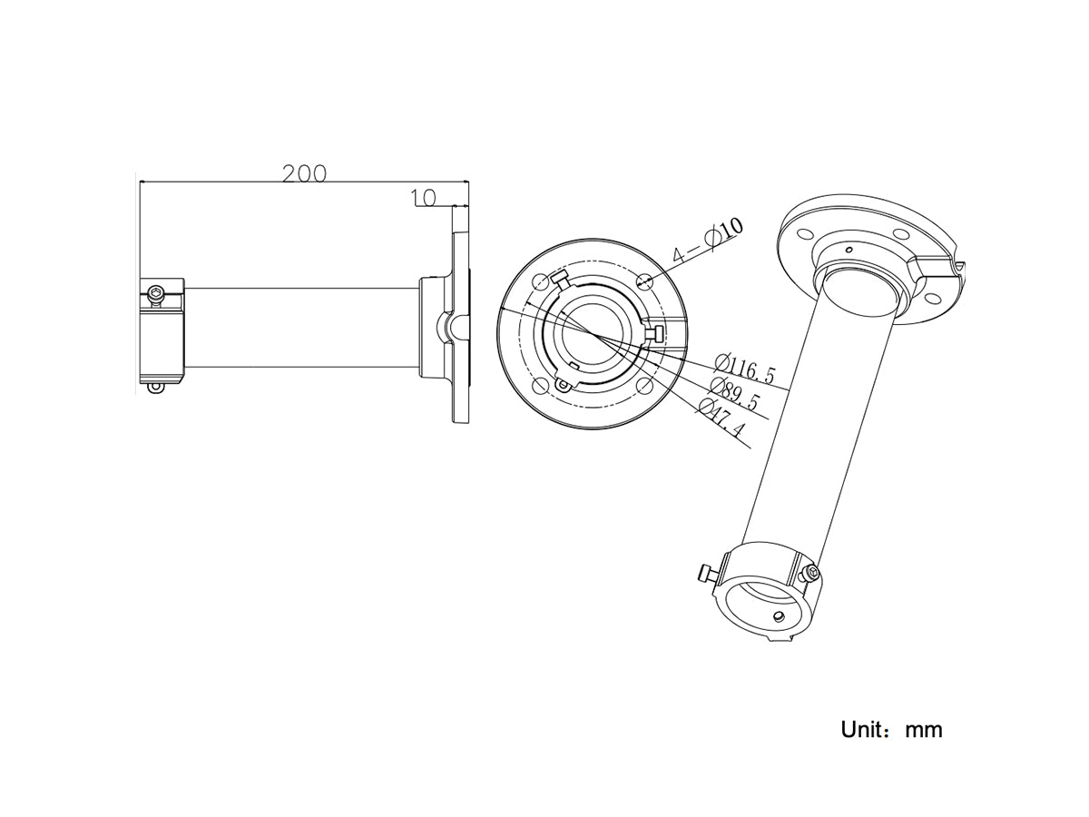 DS-1661ZJ Pendant Mount