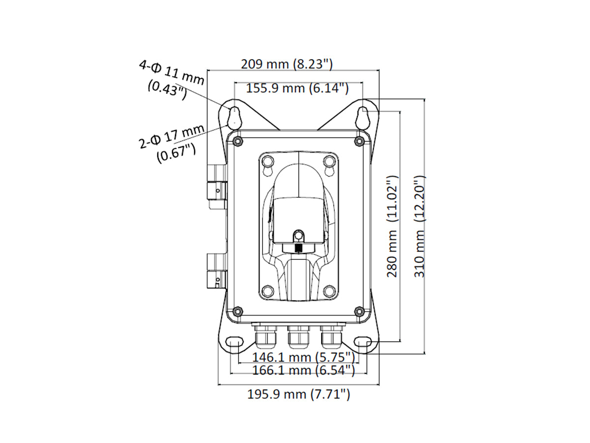 DS-JBP-W PTZ Wall Mount with Junction Box