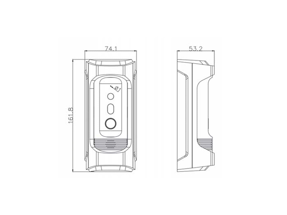 DS-KB8112-IM IP POE Video Intercom Vandal-Resistant Door Station Video & Two-Way Audio IP Intercom, Access Control Built-In Omnidirectional Mic & Speaker