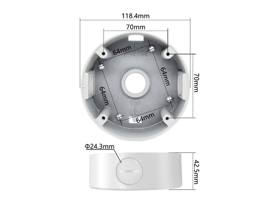 PT-JB-07-W Junction Box for TI-NC5XX-XPZA Cameras