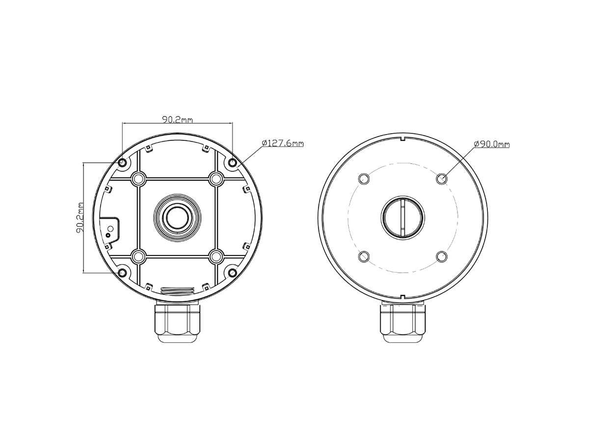 PT-JBT0207 Junction Box for Panoramic Camera