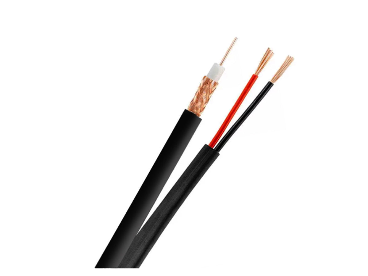 RG-59SI-95-1000 RG-59 Coax Siamese Cable-95 (1000')ISO 9001 20AWG/18AWG (CCA)