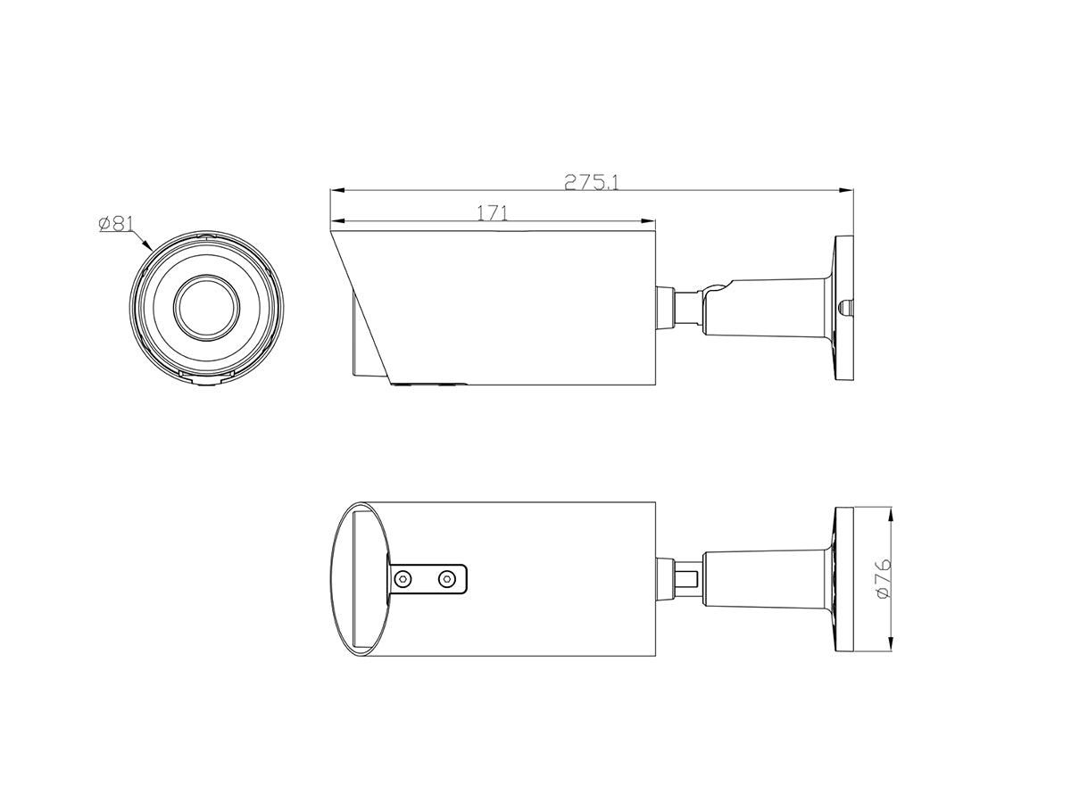 TA-BTVV18TQ3-W HD- 2MP Bullet - 1/2.8" SONY Starvis CMOS Sensor, 2.8~12mm VF Lens with IR-CUT , SMD IR 18pcs-120FT) DWDR, DNR, UTC, OSD, 1080P/960H - 4 in 1output ( TVI/AHD/CVI/VCBS)