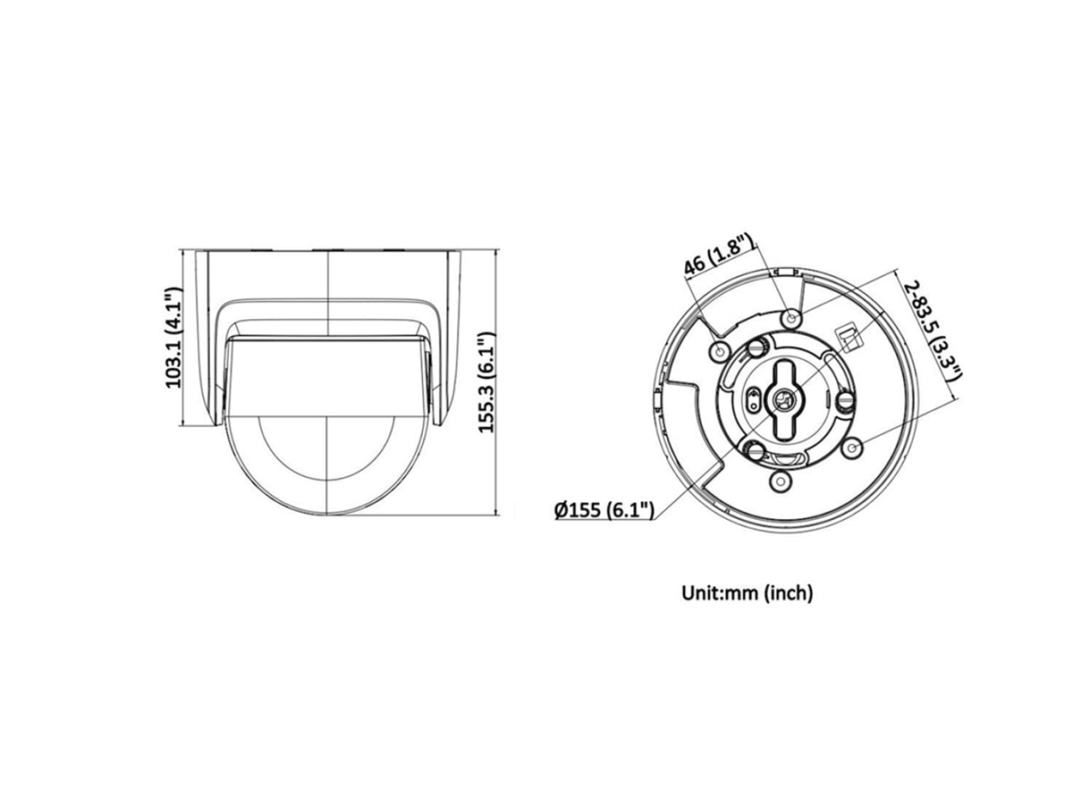 THK-NC348G2P-XD/LU/SL 8 MP Panoramic ColorVu Fixed Turret Network Camera, Fixed lens and Dual lens: 4 mm, (5120 × 1440@15fps)