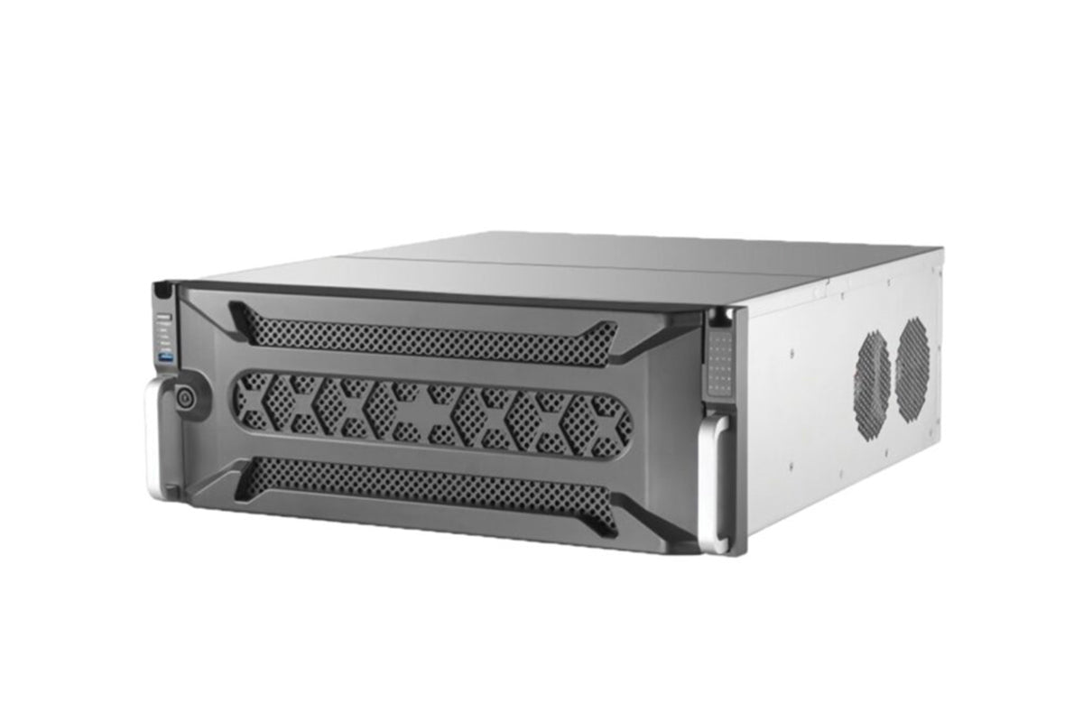 THK-NRT10-128/i24 576Mbps Bit Rate Input Max (up to 128-ch IP video), 24(12TB) SATA interfaces, 4U case,Rack Mount, 4 Gigabit NIC, H.265, H.264+, H.264, MPEG4, upto 8MP