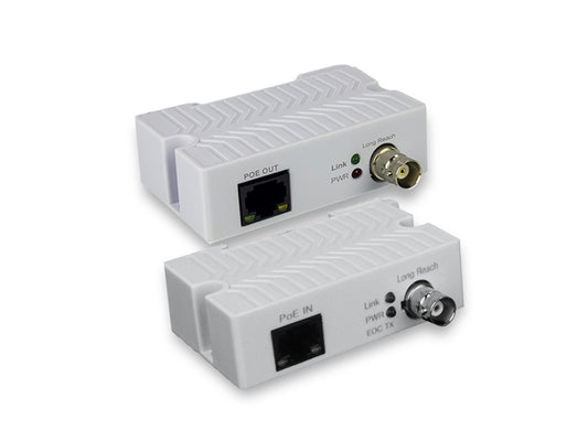 TI-EPC510K-V2 Ethernet Extender Convertor; COAX, Two Wire; Point to Point, PoE Powered Input and Output.