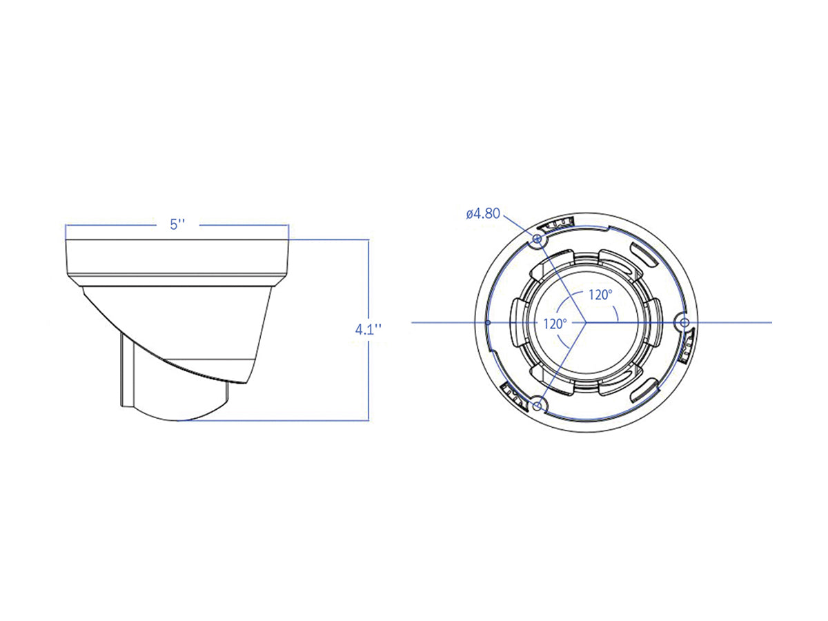 TI-NC416-XDA-28 6 MP NDAA COMPLIANT IP DOME CAMERA, Human Body & Vehicle Detection, 90' IR, PoE, 2.8mm Fixed, Built in MIC / SD Card Slot/ Reset Button