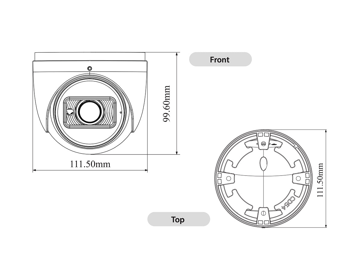 TI-NCT05XDZ-AN NDAA Compliant TruView 5MP IP Camera