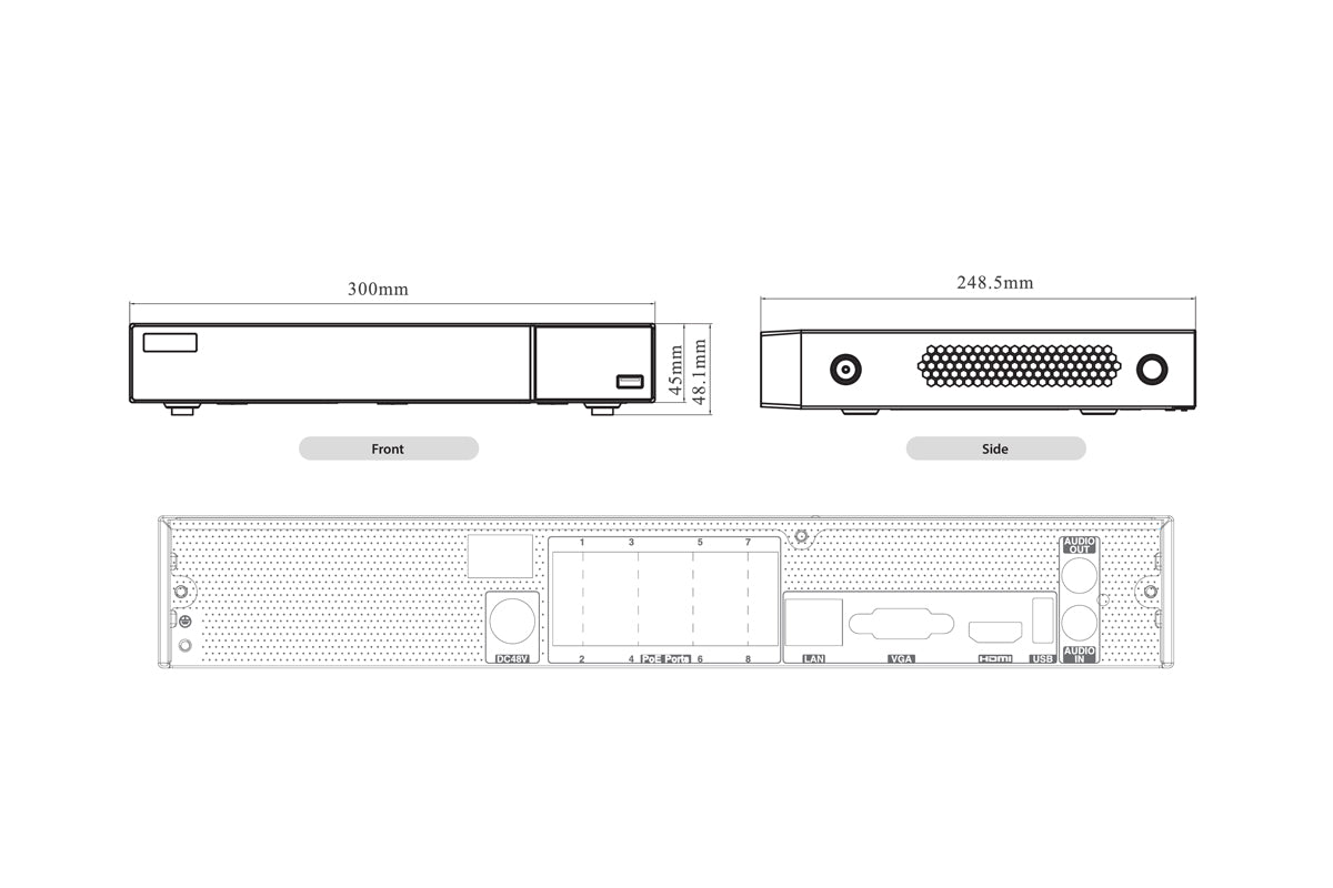 TN-804P4-N NDAA COMPLIANT TruView NVR