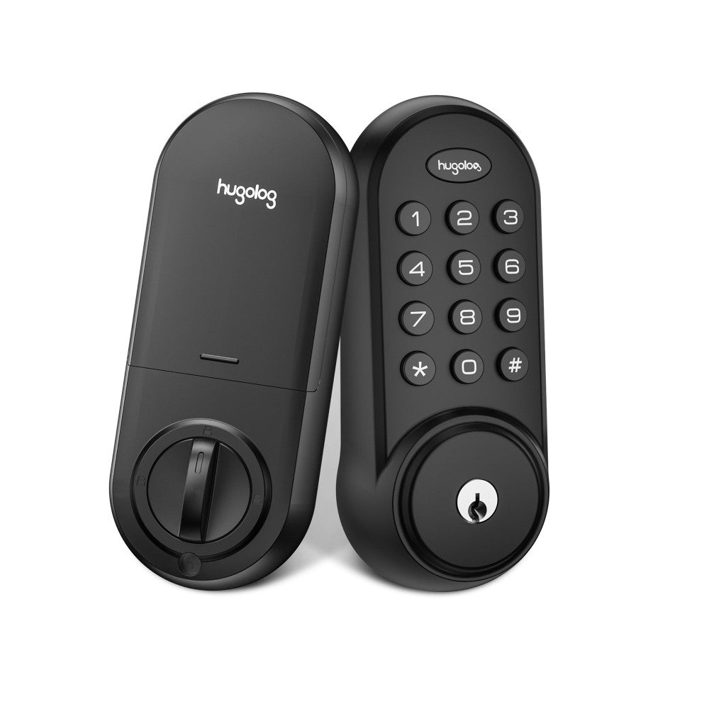 HU01-BLK, Hugolog Electronic Deadbolt Lock (Black)