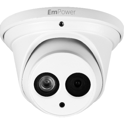 IP-8EB-F40-PAL, IR Eyeball Network Camera, 8MP, 4mm, True WDR Empower series