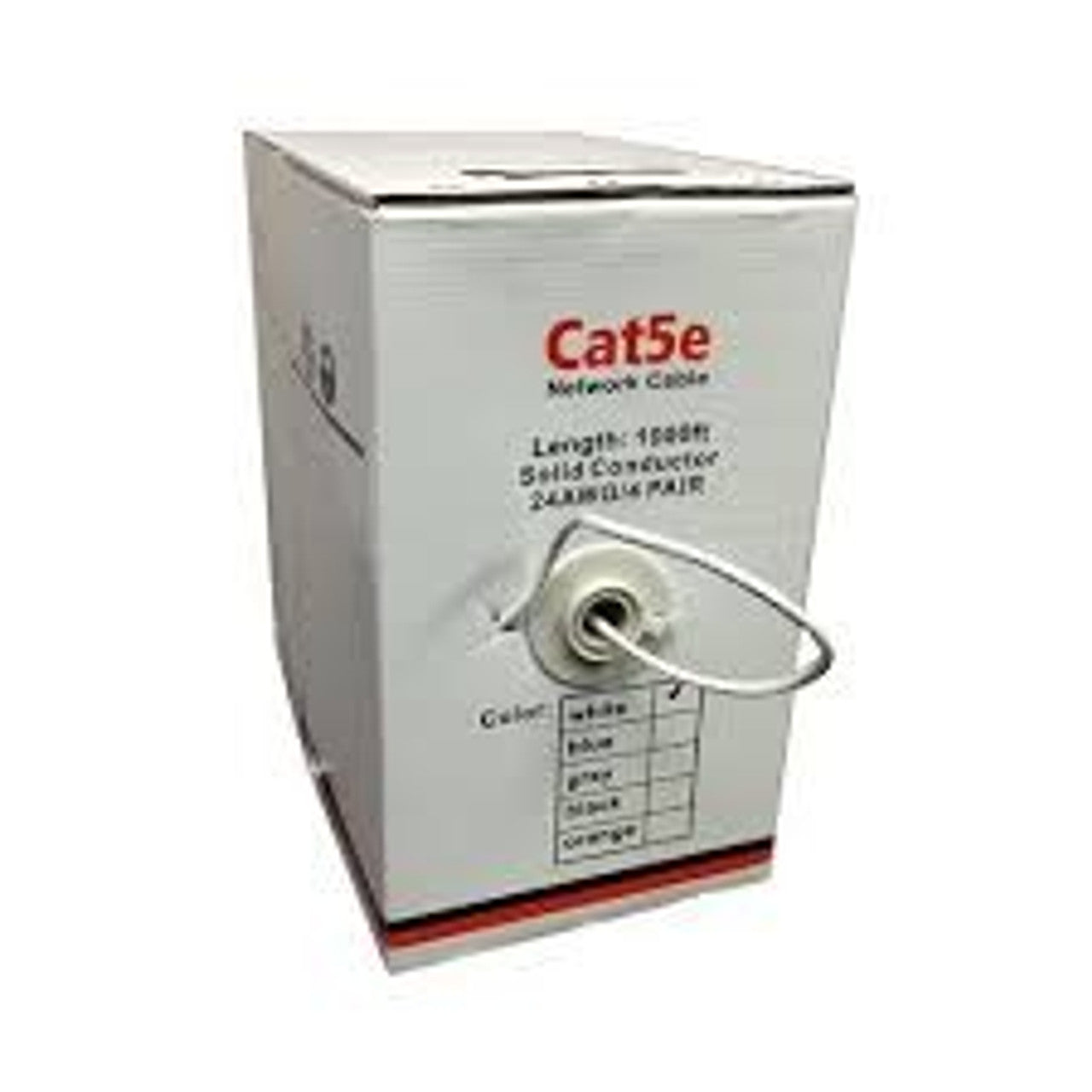 LTAC2040W, White, Cable CAT5 1000 ft 24AWG/4Pairs Pull Box