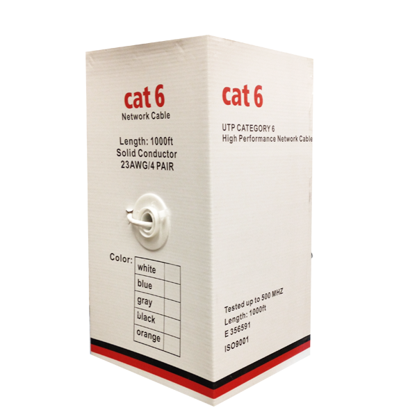 LTAC5366-GREY, Cable Grey CAT6 1000ft ETL Listed Pull Box, * All Copper