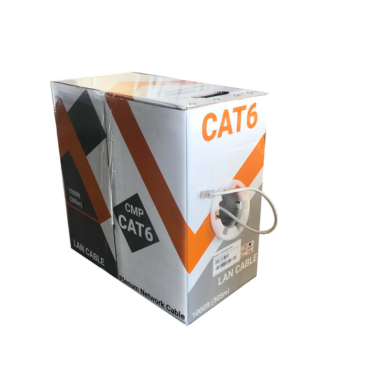 LTAC6250W-CMP, White, CAT6 CMP Network Cable UL OFC 23AWG/4P, 1000ft