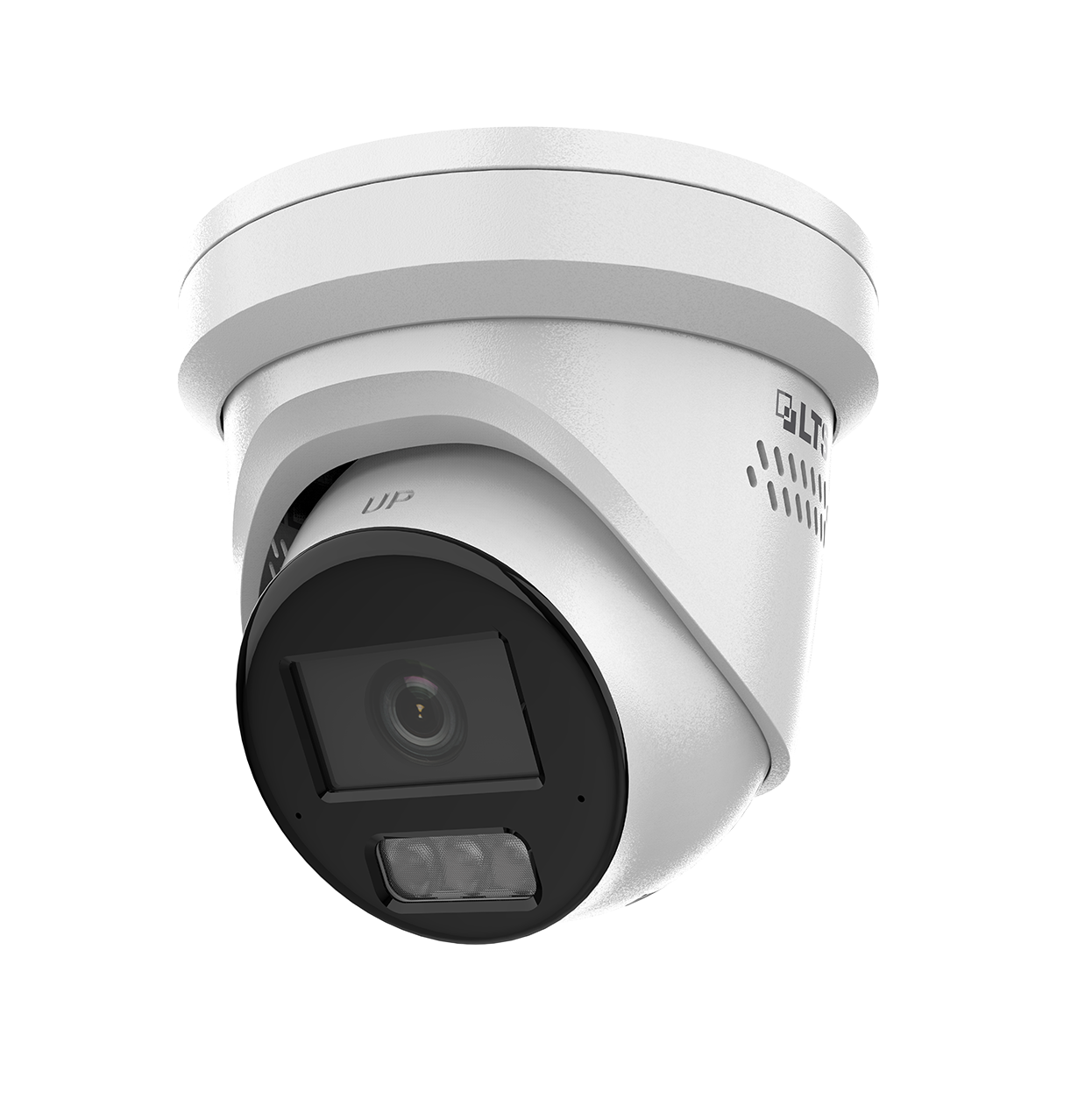 LTCMIP3C42W-28SDL, Platinum, 4MP, Color247, Turret, IP Camera, Strobe Light, and Audible Warning, Motion 2.0 with human & vehicle detection, 1/1.8" Sensor, 2.8mm, True WDR 130dB, Built-in Microphone + Speaker