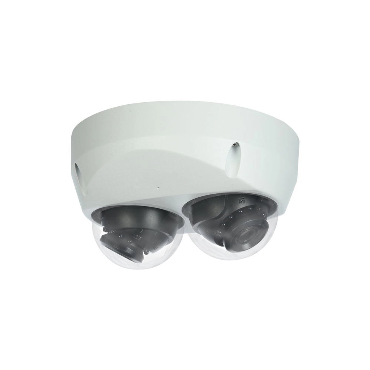 LTDHIP39222W-28ISM, 2X2MP IP Low Profile Dome 1/2.8'' 2.8mm Built-in Mic WDR H.265