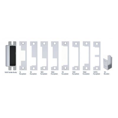LTK-1600CS, HES 1600 Strike with 8 Faceplates and Brackets