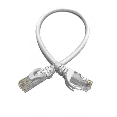 LTPC6001W-CMR,White,Cat6 Patch Cable,CMR,1ft