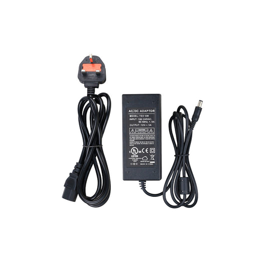 TS5-6W, Power Adapter, DC 12V, 5 Amp