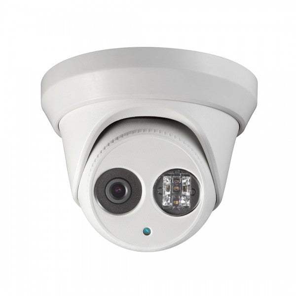 VIP-HNC326XD-2.8 Dome IP Camera, 4 Megapixel 2.8mm HD Lens, Up to 100ft IR, 3DNR, WDR, IP67 Weather Proof, White color, Micro SD-128GB, PoE